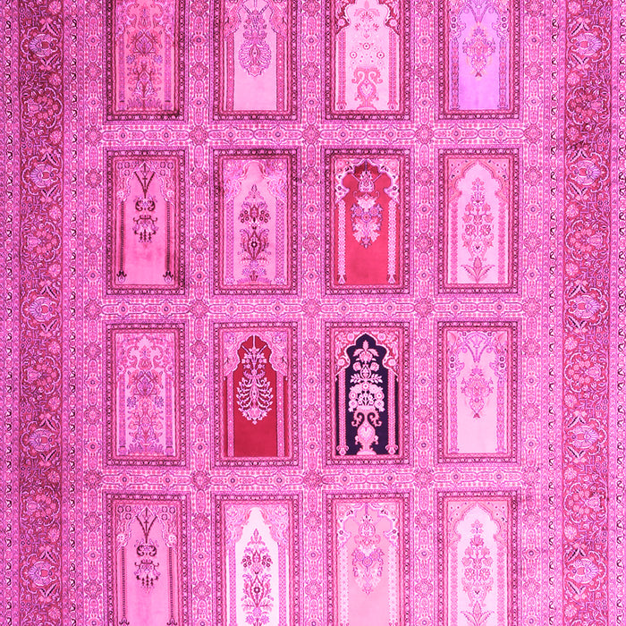 Abstract Pink Contemporary Rug, con1376pnk