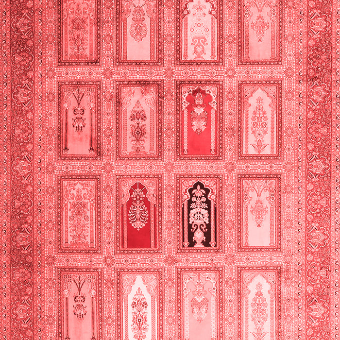 Abstract Red Contemporary Area Rugs