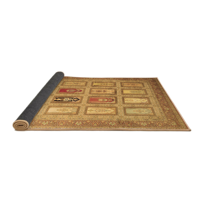Sideview of Abstract Brown Contemporary Rug, con1376brn