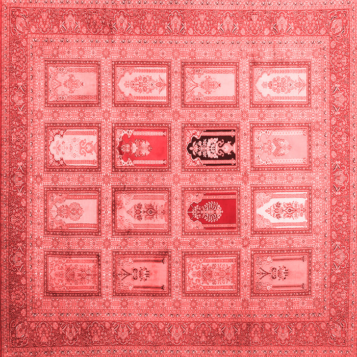 Abstract Red Contemporary Rug, con1376red