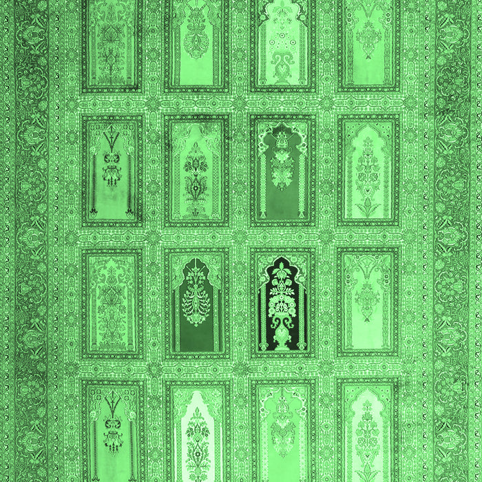 Abstract Emerald Green Contemporary Rug, con1376emgrn