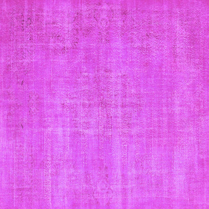 Square Machine Washable Abstract Purple Contemporary Area Rugs, wshcon1377pur