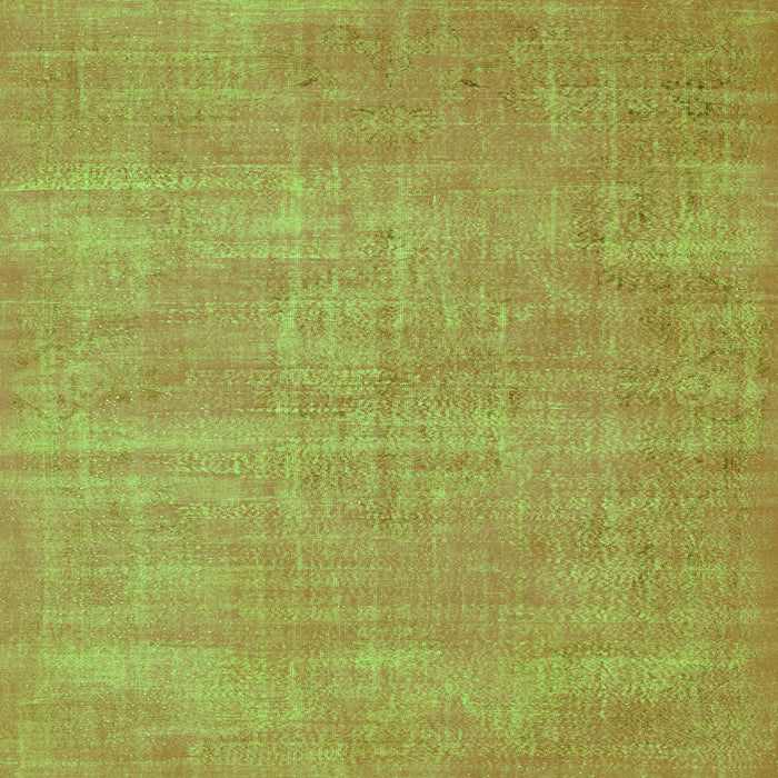 Serging Thickness of Abstract Green Contemporary Rug, con1377grn