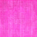 Square Machine Washable Abstract Pink Contemporary Rug, wshcon1377pnk