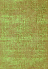 Abstract Green Contemporary Rug, con1377grn