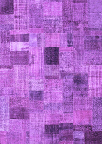 Patchwork Purple Transitional Rug, con1378pur