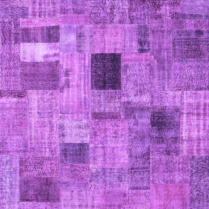 Patchwork Purple Transitional Rug, con1378pur