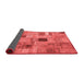 Patchwork Red Transitional Area Rugs