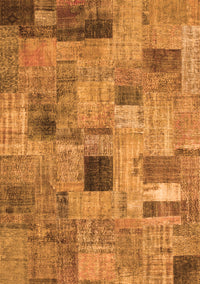 Patchwork Orange Transitional Rug, con1378org