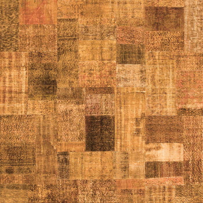 Patchwork Orange Transitional Rug, con1378org