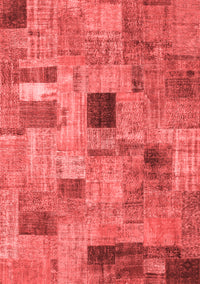 Patchwork Red Transitional Rug, con1378red