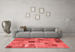 Transitional Red Washable Rugs