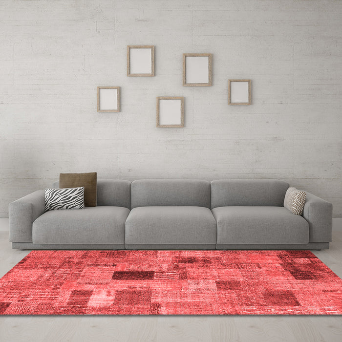 Transitional Red Washable Rugs