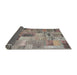 Thickness of Contemporary Rosy Brown Pink Patchwork Rug, con1379