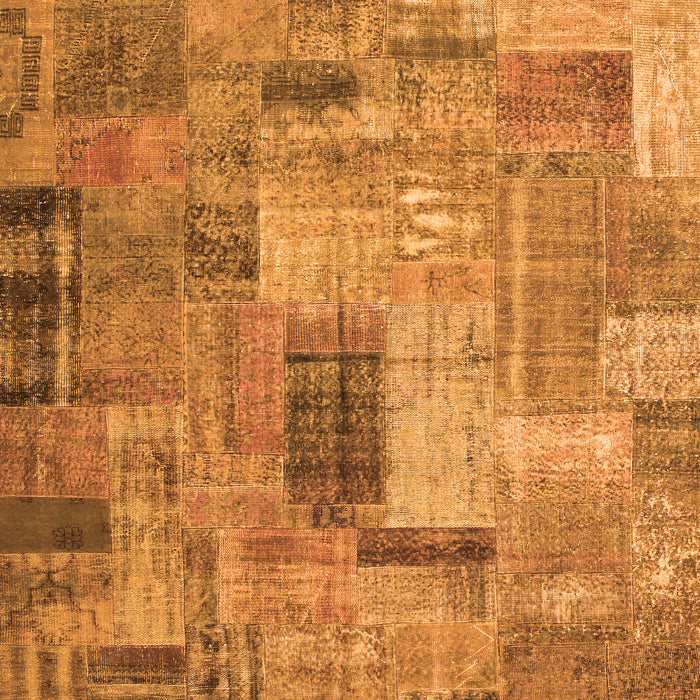 Patchwork Orange Transitional Rug, con1379org