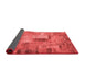 Patchwork Red Transitional Area Rugs