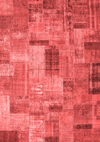 Patchwork Red Transitional Rug, con1379red