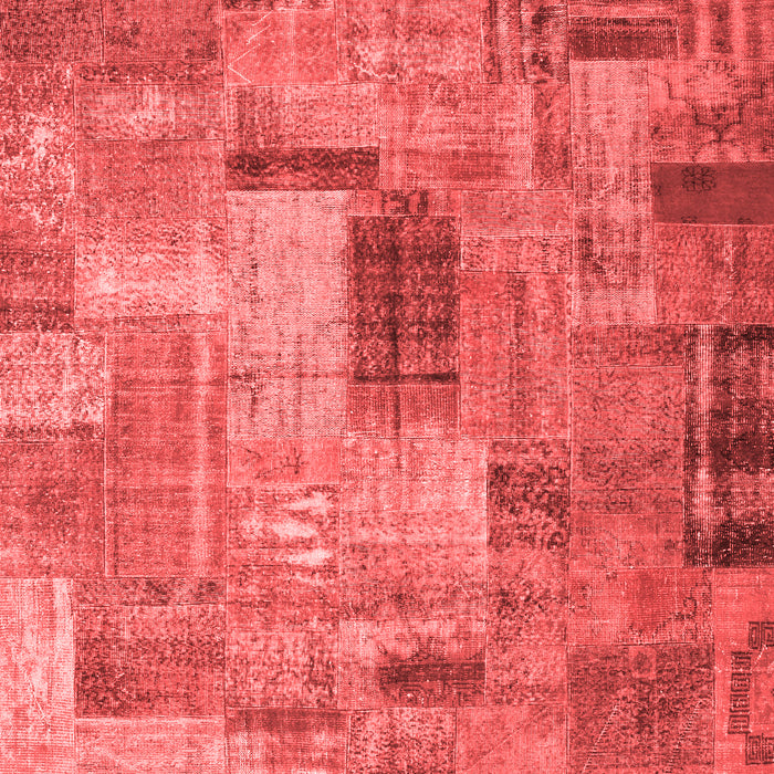Patchwork Red Transitional Area Rugs