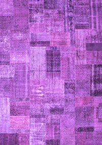 Patchwork Purple Transitional Rug, con1379pur