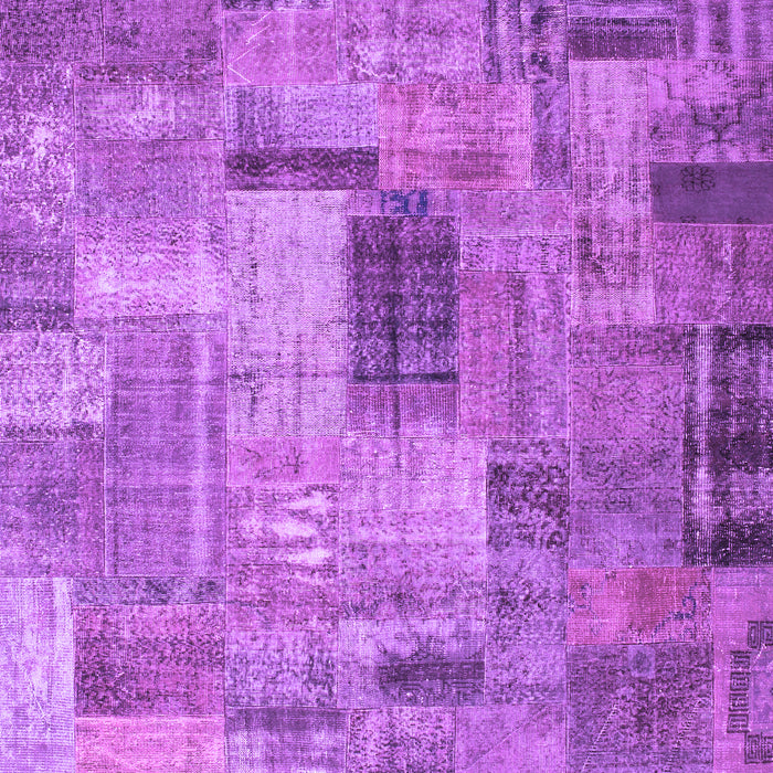 Patchwork Purple Transitional Rug, con1379pur