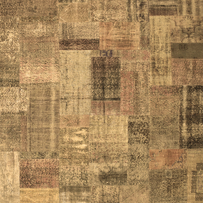Patchwork Brown Transitional Rug, con1379brn