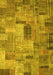 Patchwork Yellow Transitional Rug, con1379yw