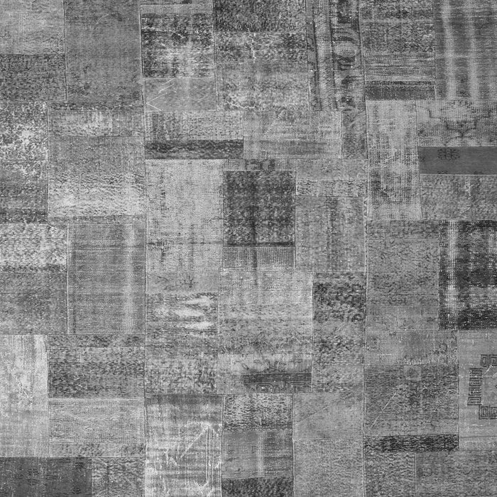 Serging Thickness of Patchwork Gray Transitional Rug, con1379gry
