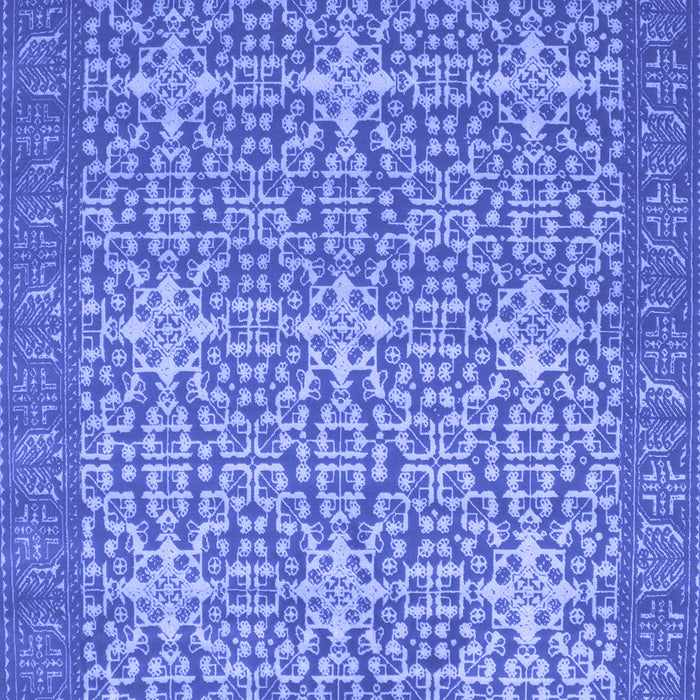 Machine Washable Persian Blue Bohemian Rug, wshcon137blu