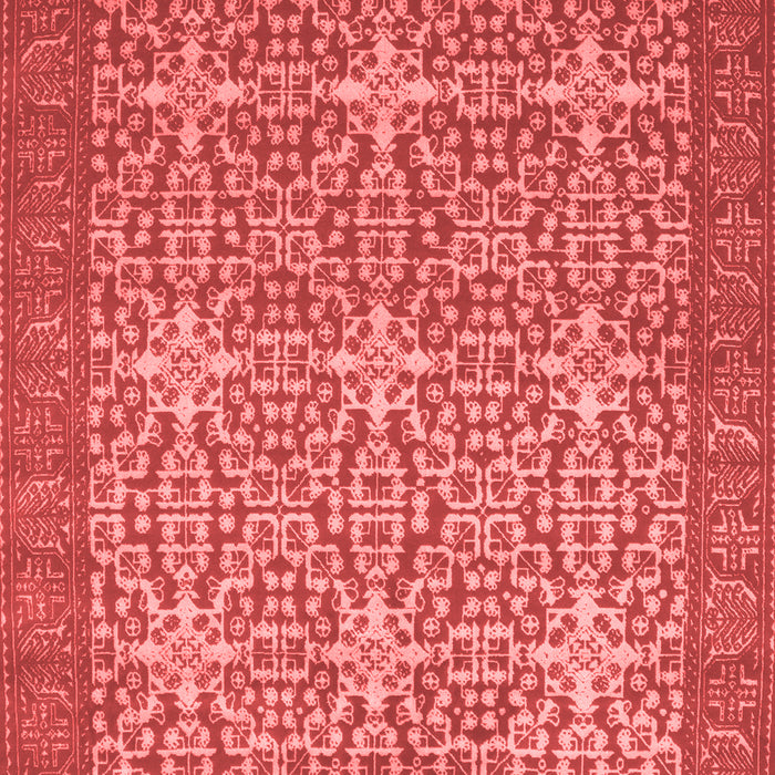 Machine Washable Persian Red Bohemian Rug, wshcon137red