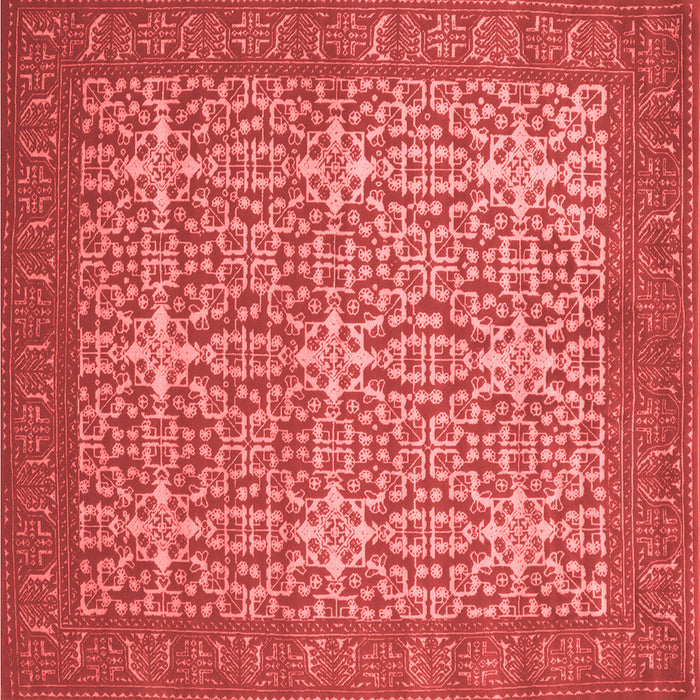 Machine Washable Persian Red Bohemian Rug, wshcon137red