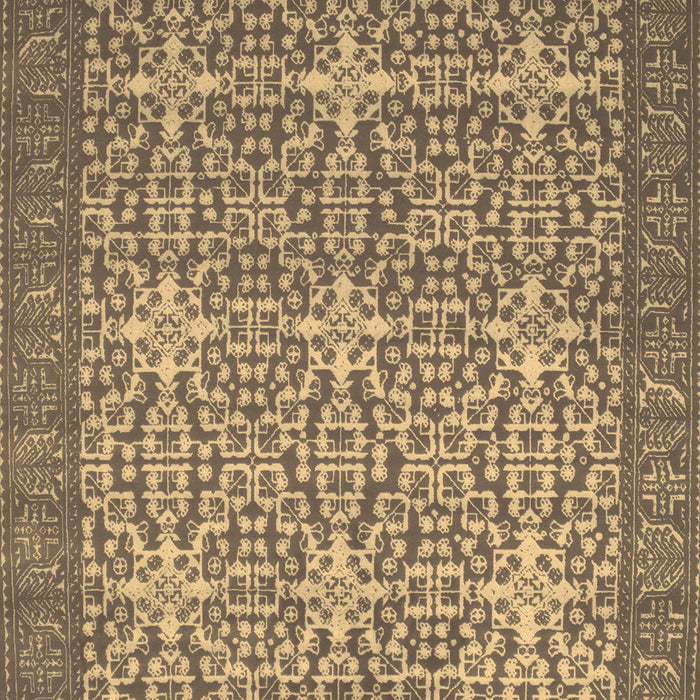 Machine Washable Persian Brown Bohemian Rug, wshcon137brn