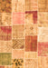 Patchwork Orange Transitional Rug, con1380org