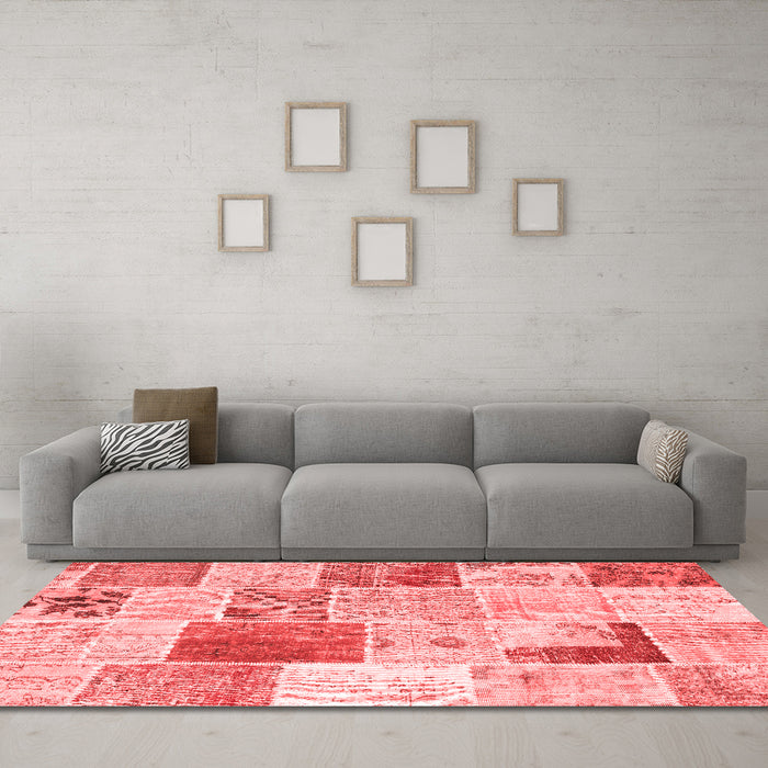 Transitional Red Washable Rugs