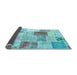 Sideview of Patchwork Light Blue Transitional Rug, con1380lblu