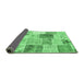 Sideview of Patchwork Emerald Green Transitional Rug, con1380emgrn