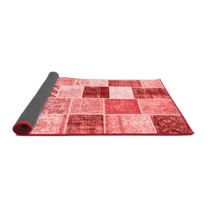 Patchwork Red Transitional Area Rugs