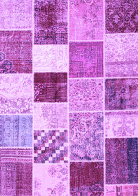 Patchwork Purple Transitional Rug, con1381pur