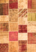 Patchwork Orange Transitional Rug, con1381org