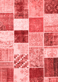 Patchwork Red Transitional Rug, con1381red