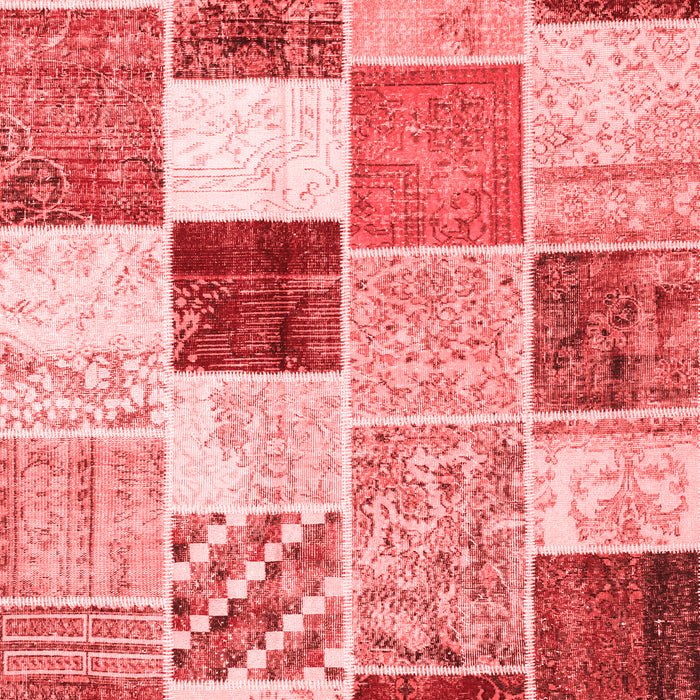 Patchwork Red Transitional Area Rugs