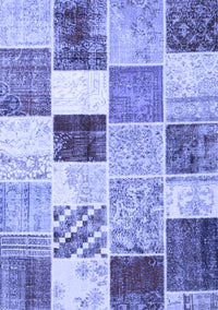 Patchwork Blue Transitional Rug, con1381blu