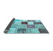 Sideview of Patchwork Light Blue Transitional Rug, con1381lblu