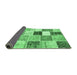 Sideview of Patchwork Emerald Green Transitional Rug, con1381emgrn