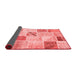 Patchwork Red Transitional Area Rugs