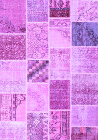 Patchwork Purple Transitional Rug, con1382pur