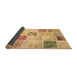 Sideview of Patchwork Brown Transitional Rug, con1382brn