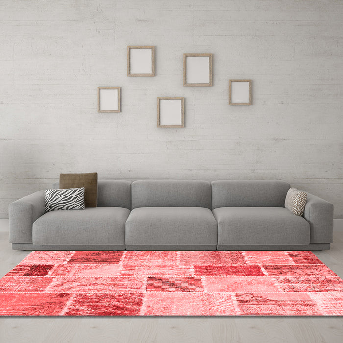 Transitional Red Washable Rugs