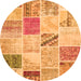 Machine Washable Patchwork Orange Transitional Area Rugs, wshcon1382org