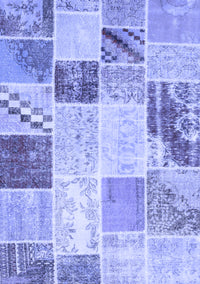 Patchwork Blue Transitional Rug, con1383blu