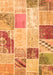 Serging Thickness of Machine Washable Patchwork Orange Transitional Area Rugs, wshcon1383org